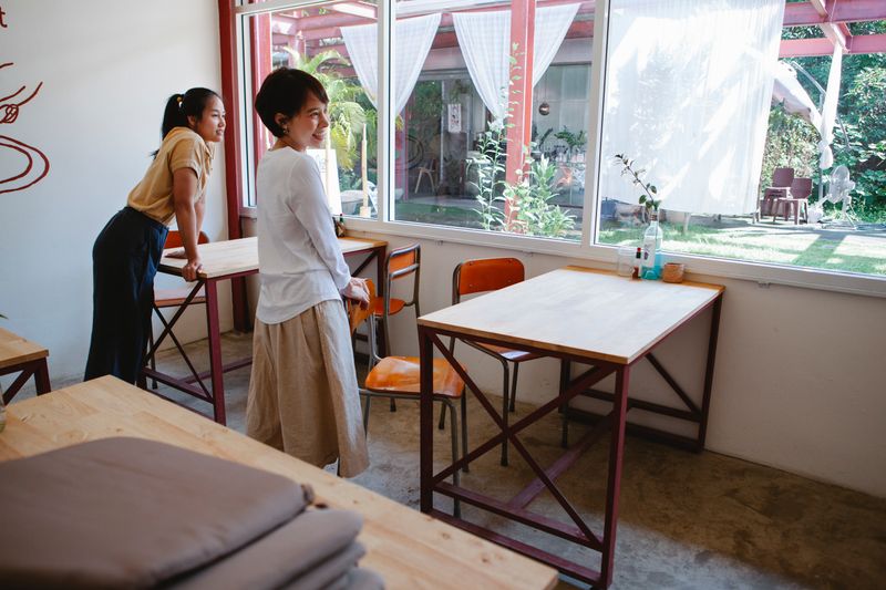 Tatte café interior with natural light